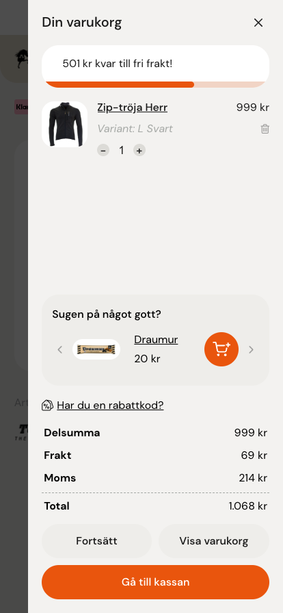 Mobile design from Islandshästspecialisten's new website